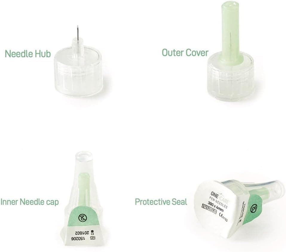 31-gauge dispensing tips, 6mm length